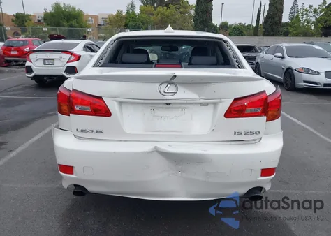 2006 Lexus Is 250 z USA, uszkodzony, nr VIN JTHBK262262010287